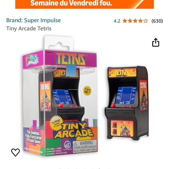 NEW World’s Tiniest Arcade Tetris Game 8+ Super Impulse - Picture 16 of 16